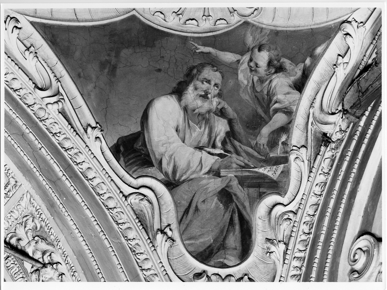 San Matteo Evangelista (dipinto, elemento d'insieme) di Scalvini Pietro (metà sec. XVIII)