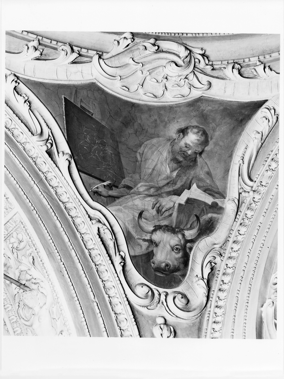 San Luca Evangelista (dipinto, elemento d'insieme) di Scalvini Pietro (metà sec. XVIII)