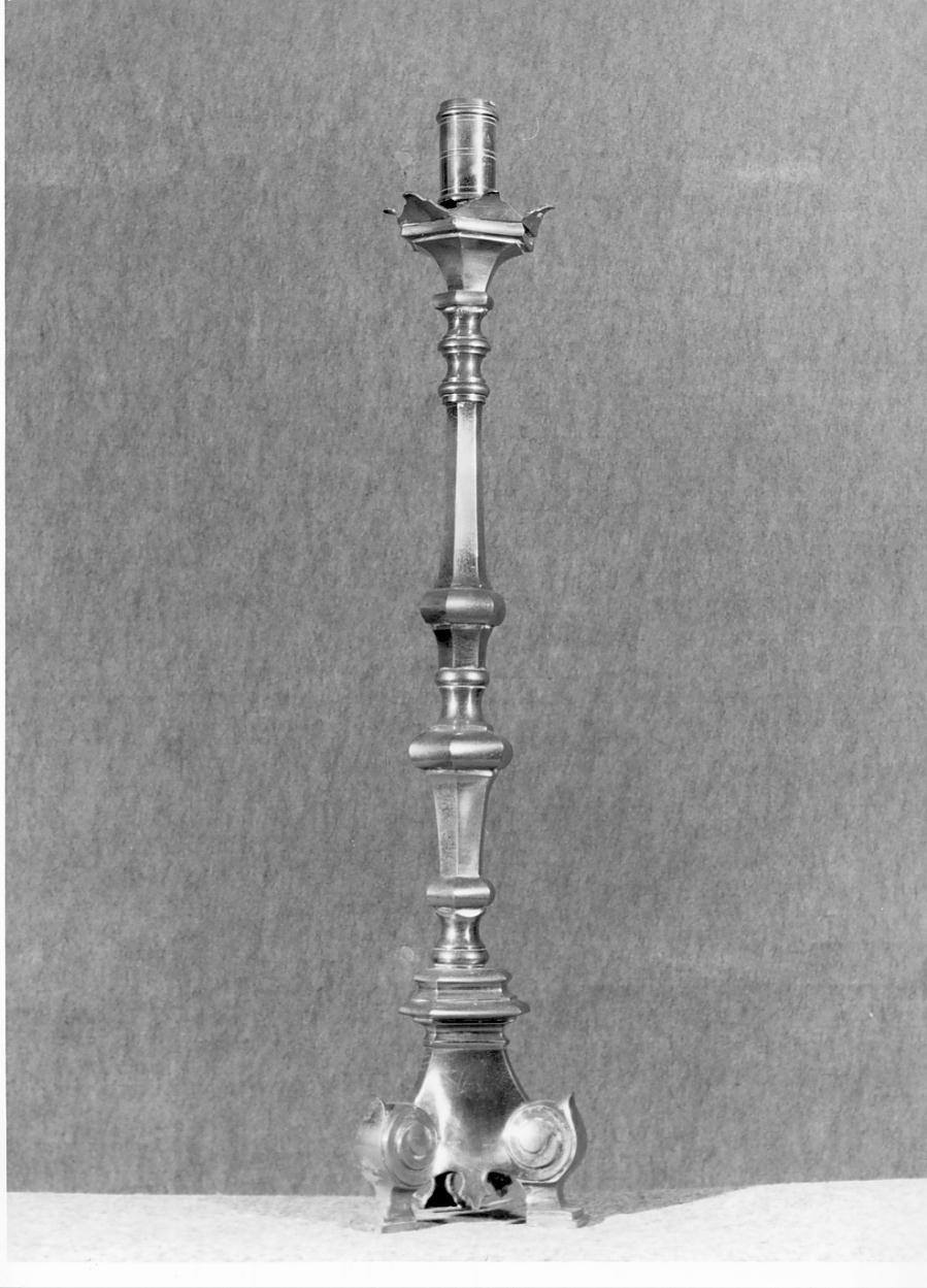 candeliere d'altare - ambito mantovano (seconda metà sec. XIX)