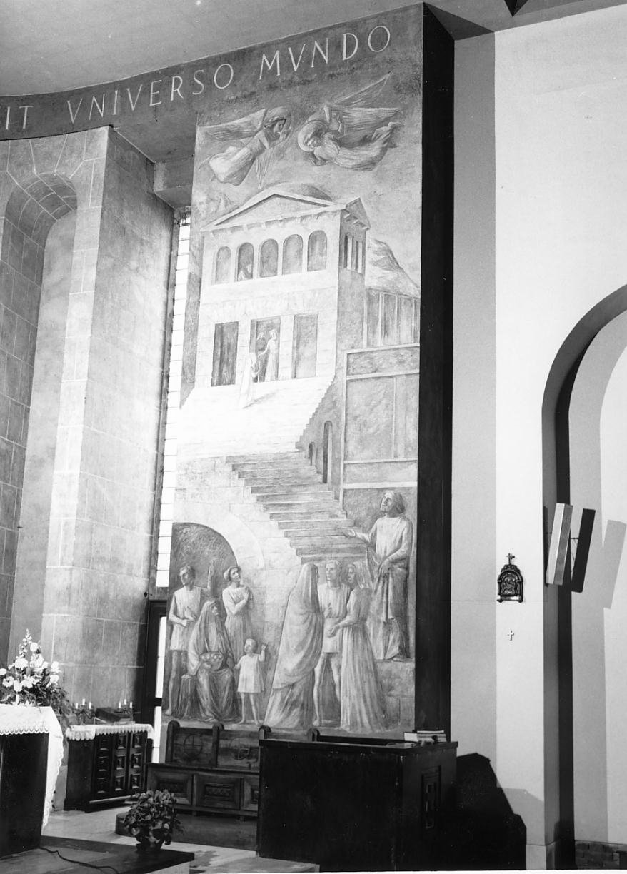 Presentazione di Maria Vergine al tempio (dipinto) di Schiavi Elena (sec. XX)