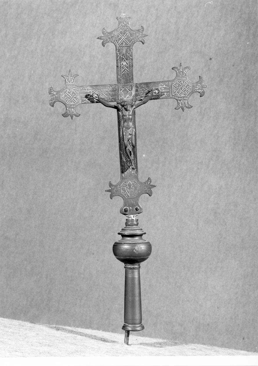 croce processionale - ambito mantovano (seconda metà sec. XIX)