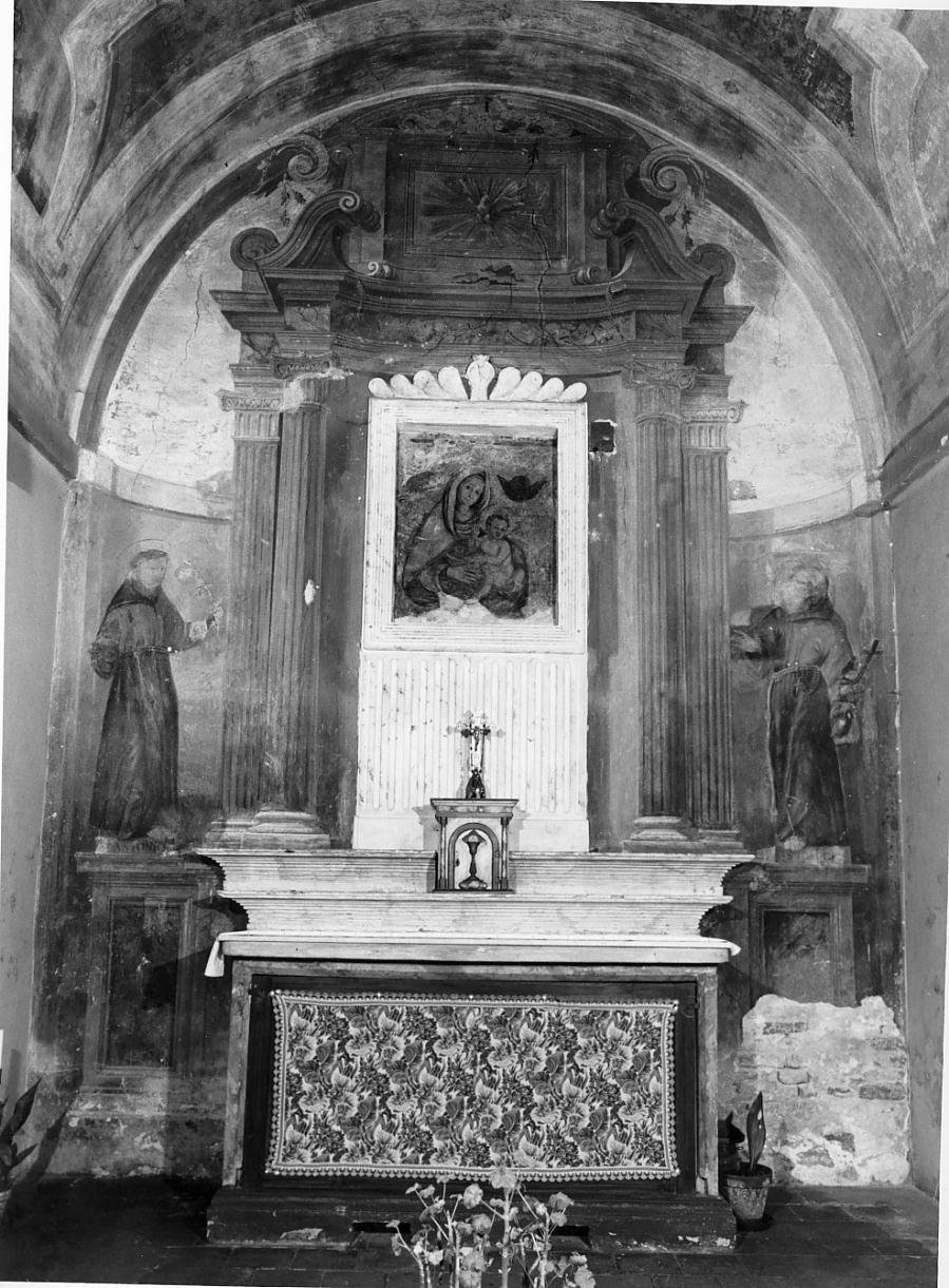 Finta ancona con statue (dipinto) - ambito mantovano (terzo quarto sec. XVII)