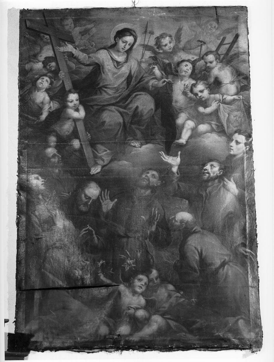 Santa Maria Maddalena dei pazzi riceve il velo dalla Madonna (dipinto) di Fabbri Pietro detto dell'Oboe (sec. XVIII)