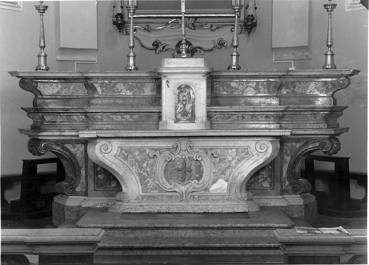 altare maggiore, opera isolata - ambito bresciano (prima metà sec. XVIII)