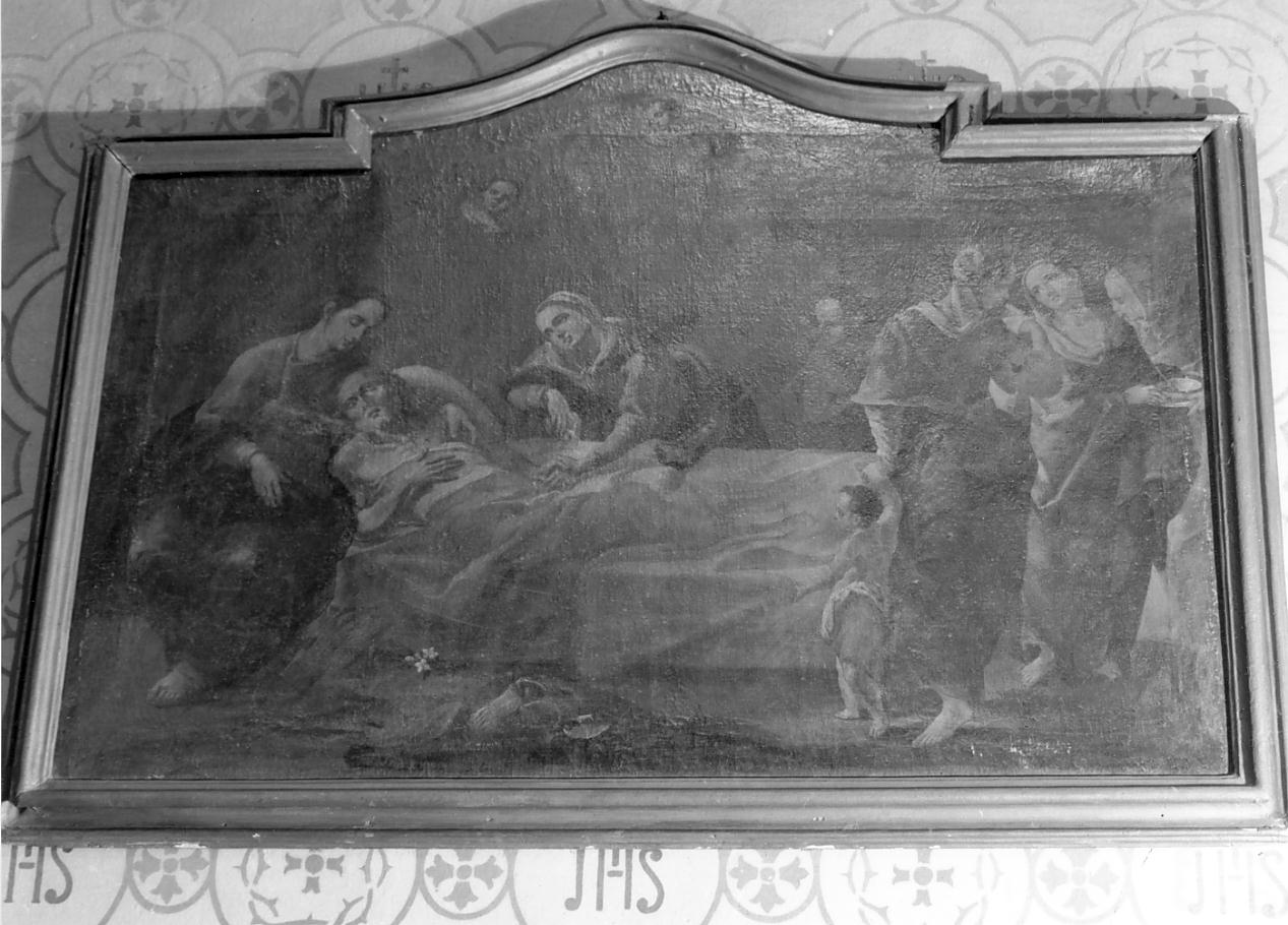 morte di San Giuseppe (dipinto, opera isolata) - ambito lombardo (prima metà sec. XVIII)