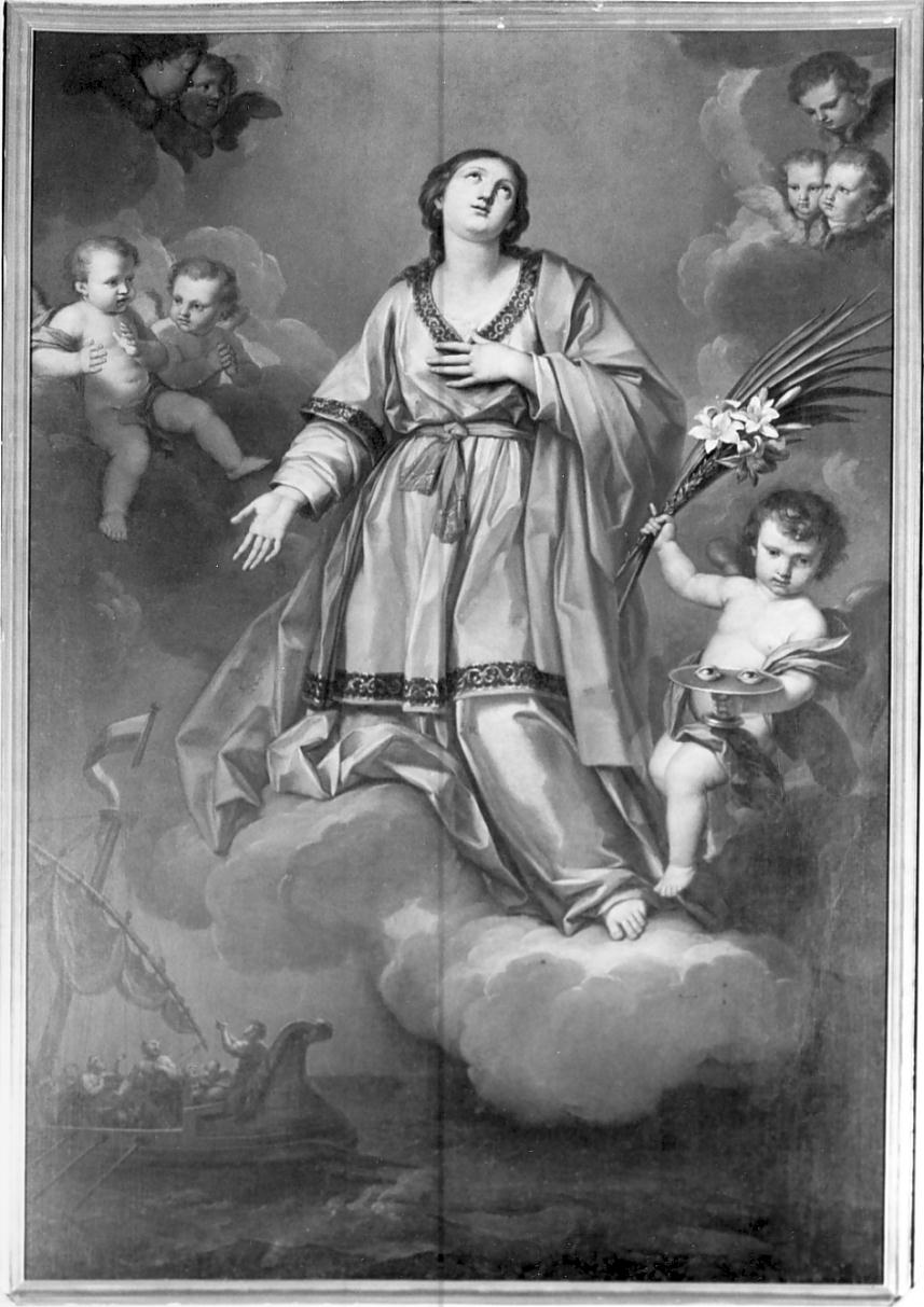 Santa Lucia (dipinto, opera isolata) di Bongiovanni Giuseppe (sec. XVIII)