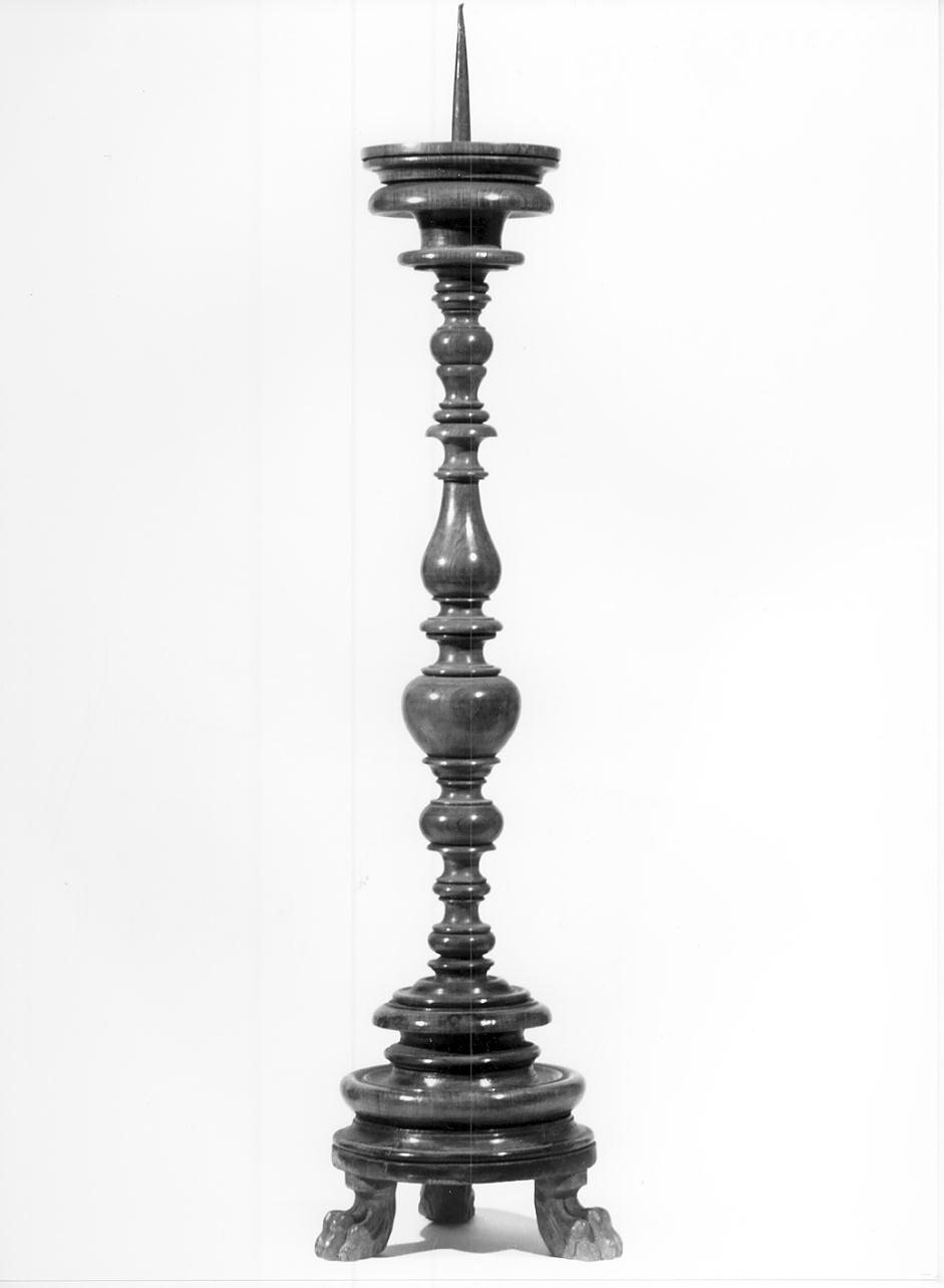 candeliere d'altare, elemento d'insieme - ambito mantovano (prima metà sec. XX)