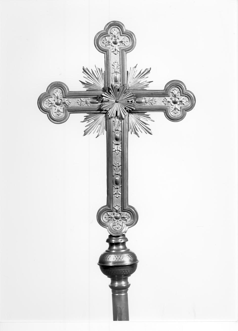 croce processionale, opera isolata - ambito mantovano (prima metà sec. XX)