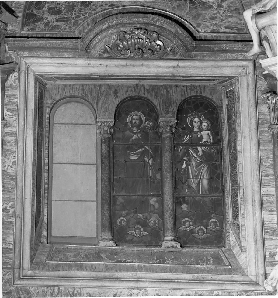 Sacra Famiglia (mostra di finestra, serie) - bottega tedesca (sec. XIX)