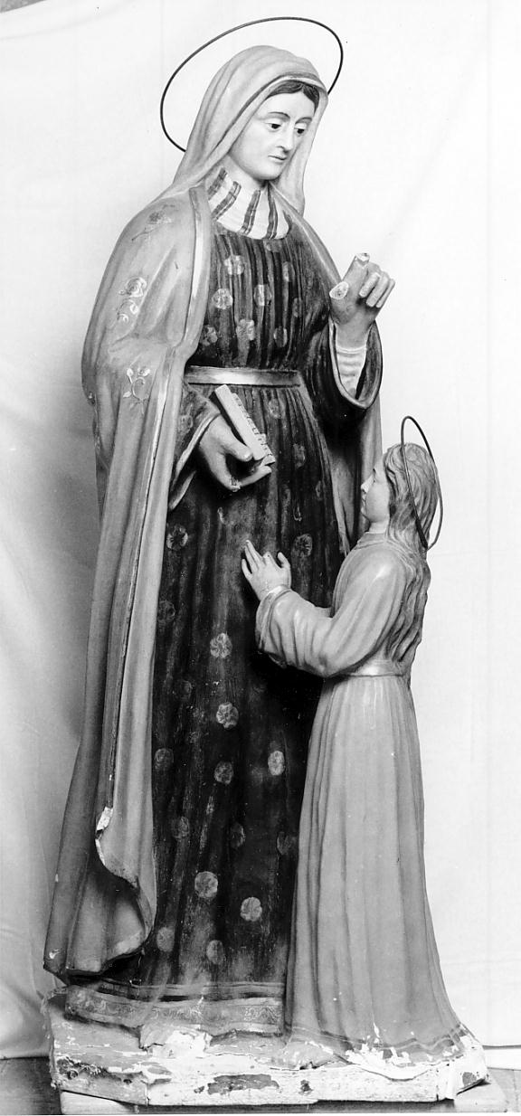 educazione di Maria Vergine (statua, opera isolata) - produzione lombarda, produzione lombarda (prima metà sec. XX)