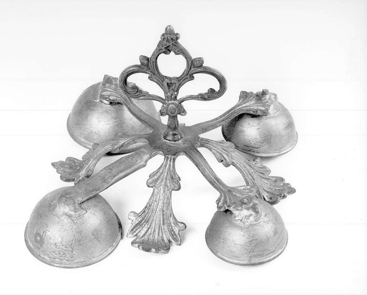 campanello d'altare multiplo, opera isolata - ambito lombardo (fine/inizio secc. XIX/ XX)