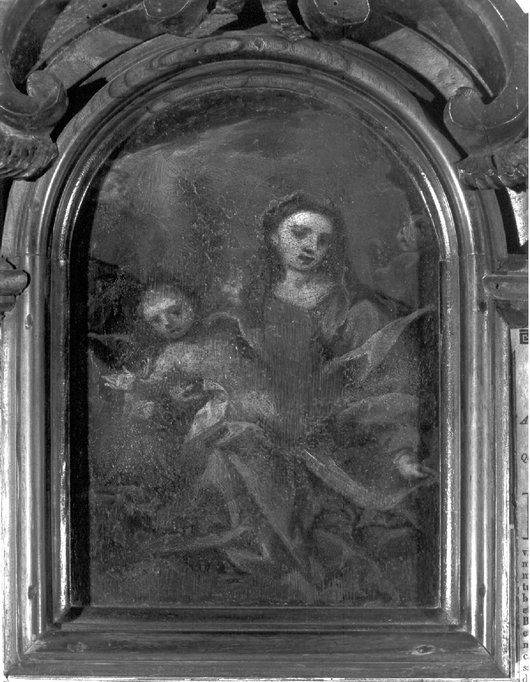 Madonna con Bambino (dipinto, elemento d'insieme) di Fabbri Pietro detto dell'Oboe (metà sec. XVIII)