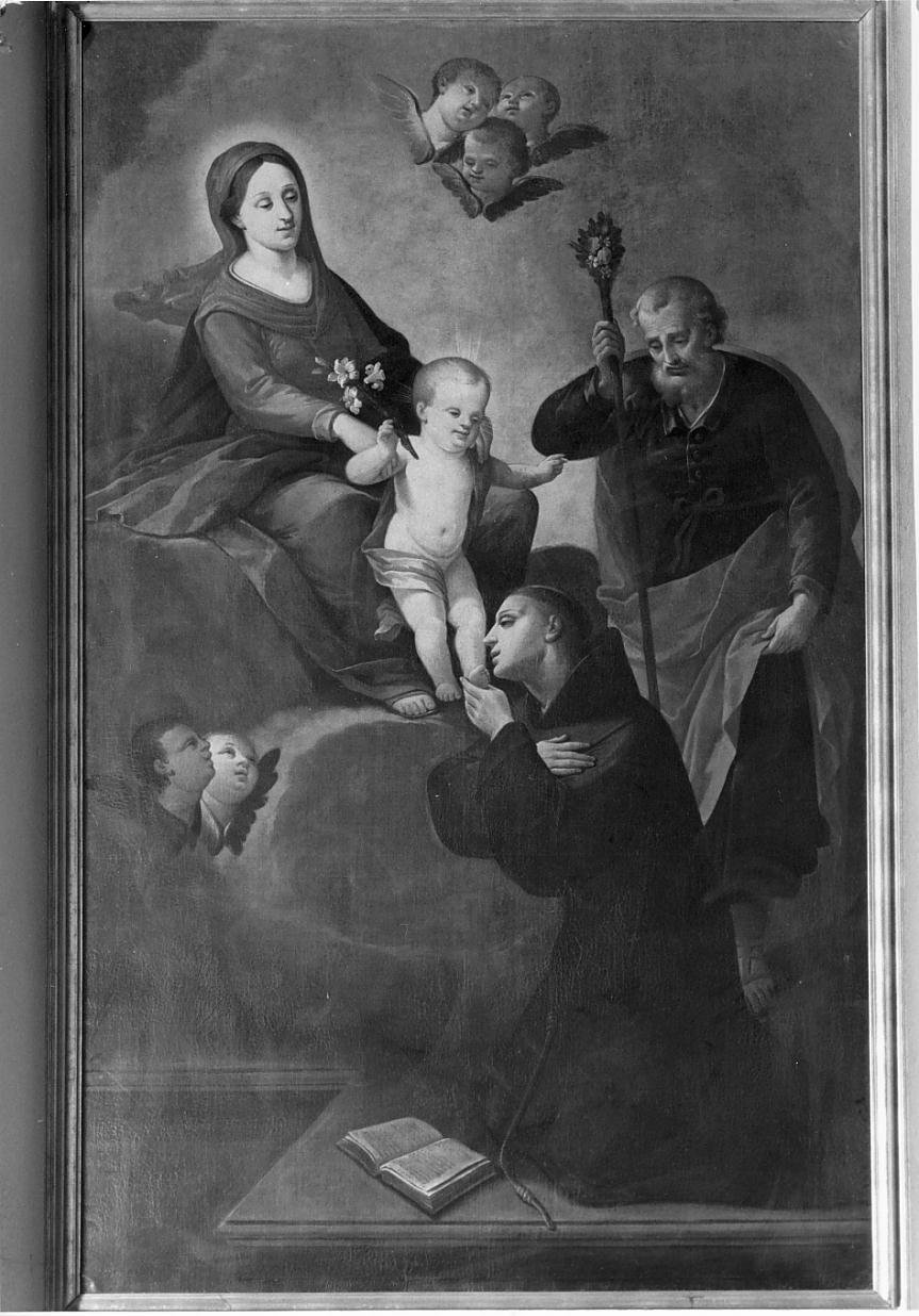 Sacra famiglia con Sant'Antonio da Padova (dipinto) di Araldi Felice (seconda metà sec. XVIII)