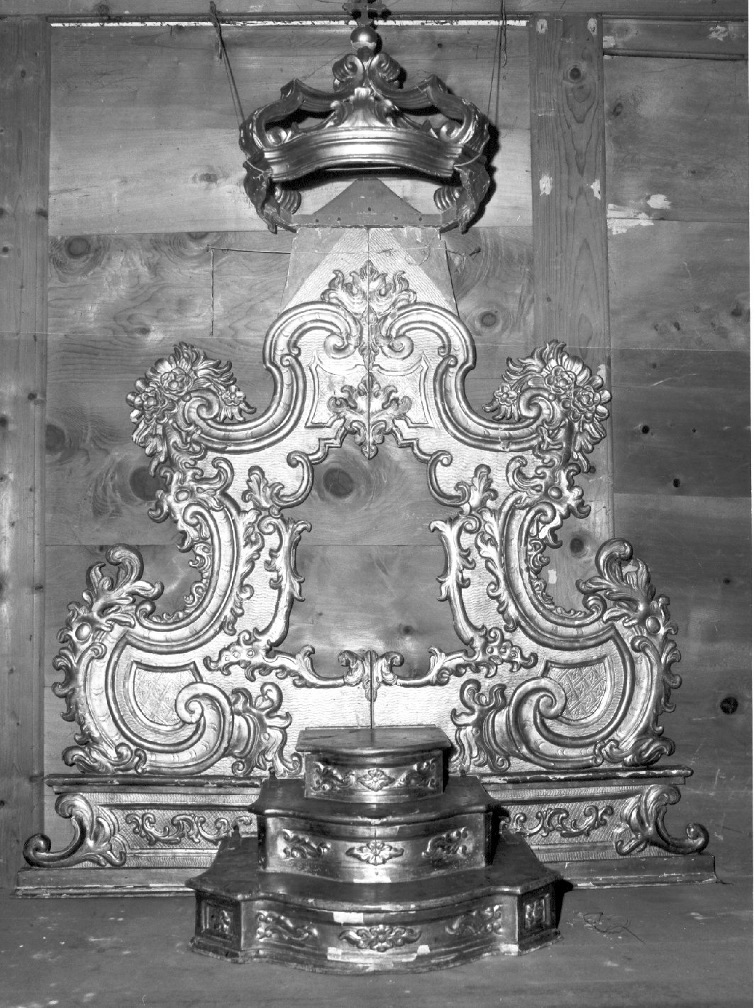 trono per esposizione eucaristica, opera isolata - ambito lombardo (seconda metà sec. XVIII)