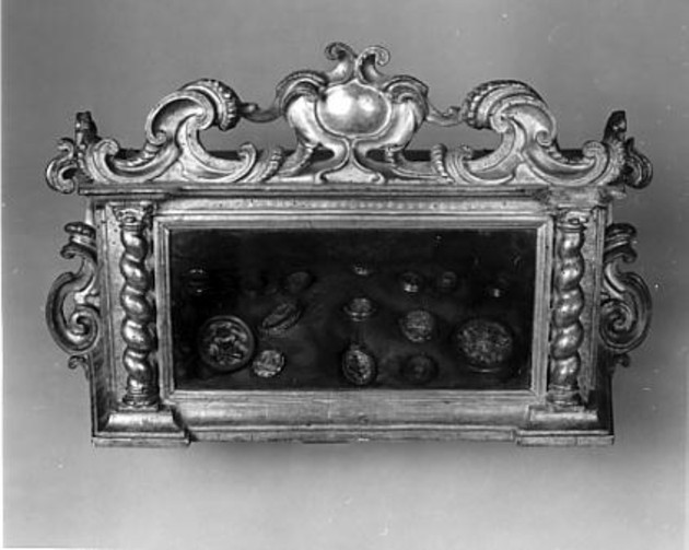 reliquiario a teca - a urna, opera isolata - ambito lombardo (fine/inizio secc. XVII/ XVIII)