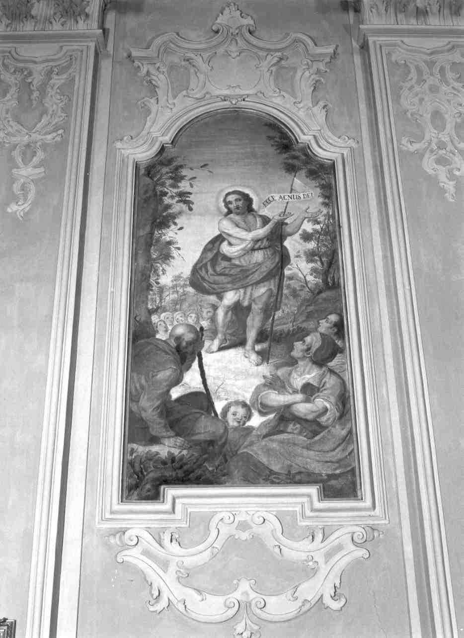 San Giovanni Battista predica nel deserto (dipinto, elemento d'insieme) di Ghirlandini Giovanni (sec. XVIII)