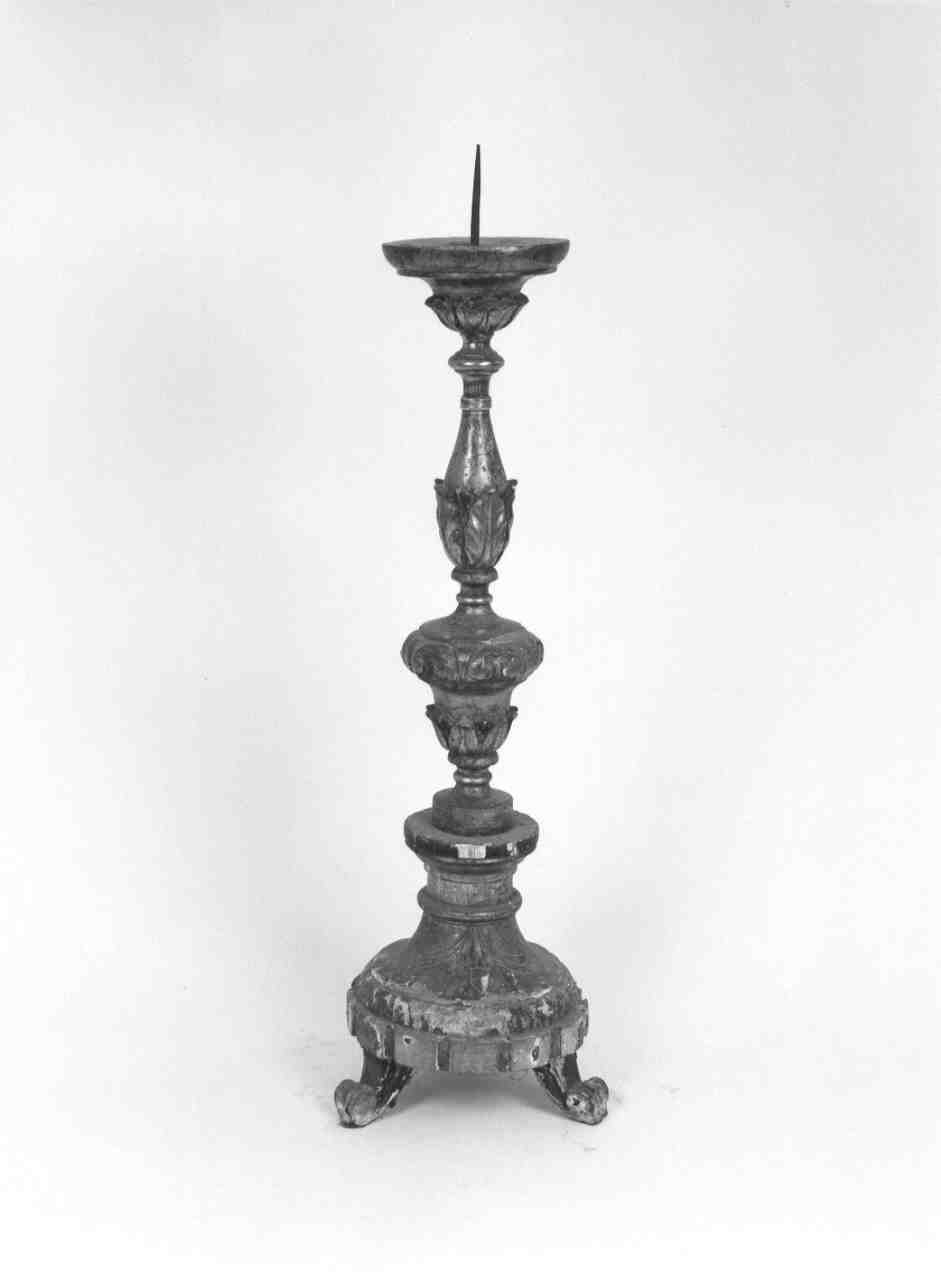 candeliere d'altare, serie - bottega mantovana (fine/inizio secc. XVIII/ XIX)