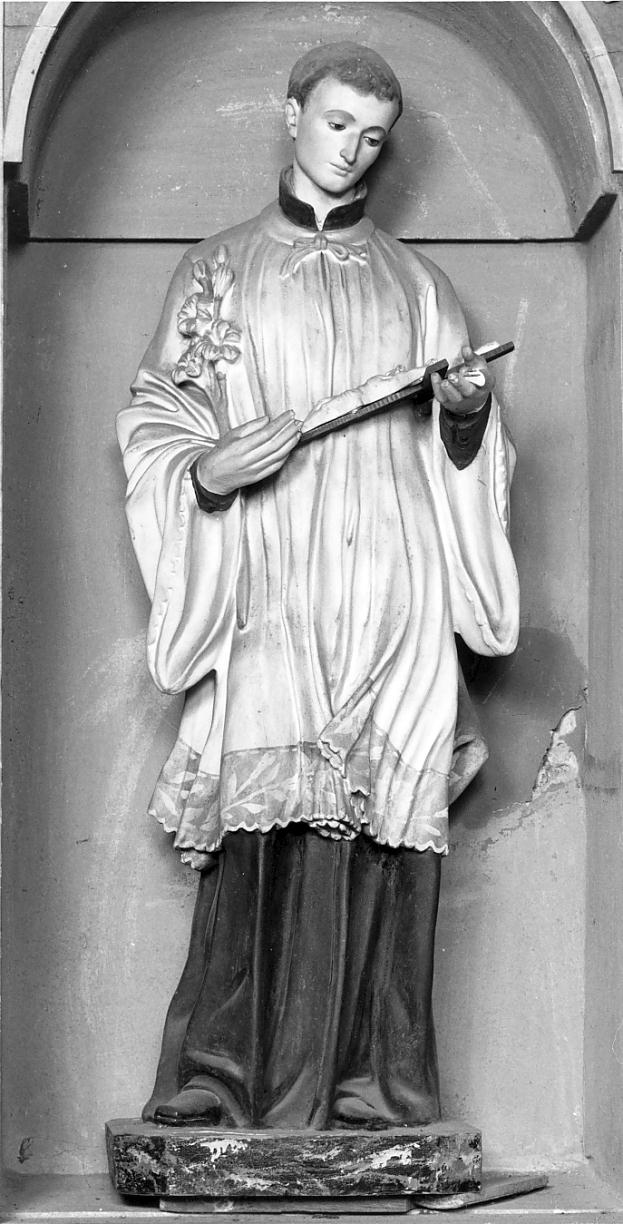San Luigi Gonzaga (statua, opera isolata) - ambito lombardo (prima metà sec. XX)