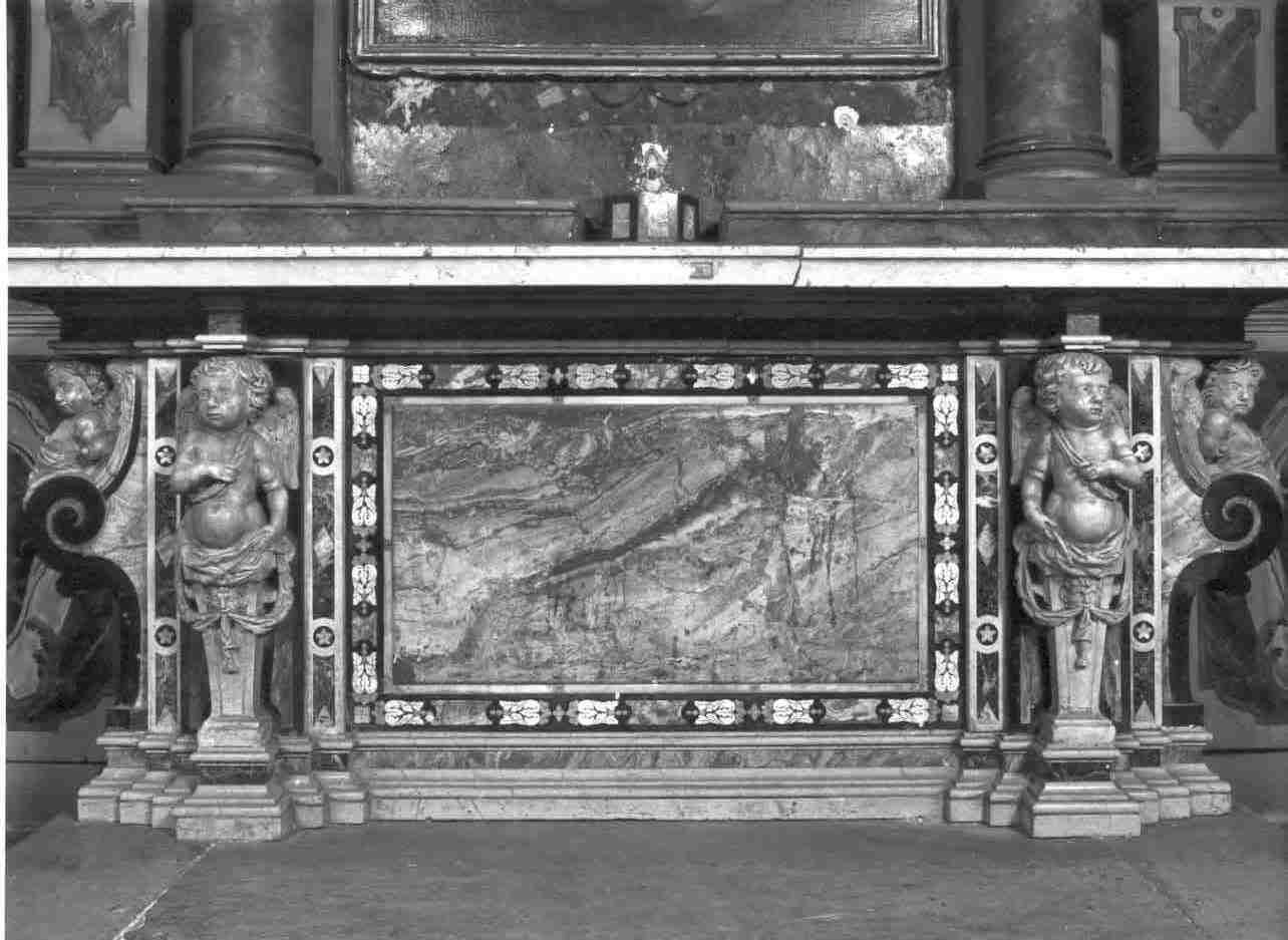 altare - a mensa, opera isolata - ambito bresciano (seconda metà sec. XVII)