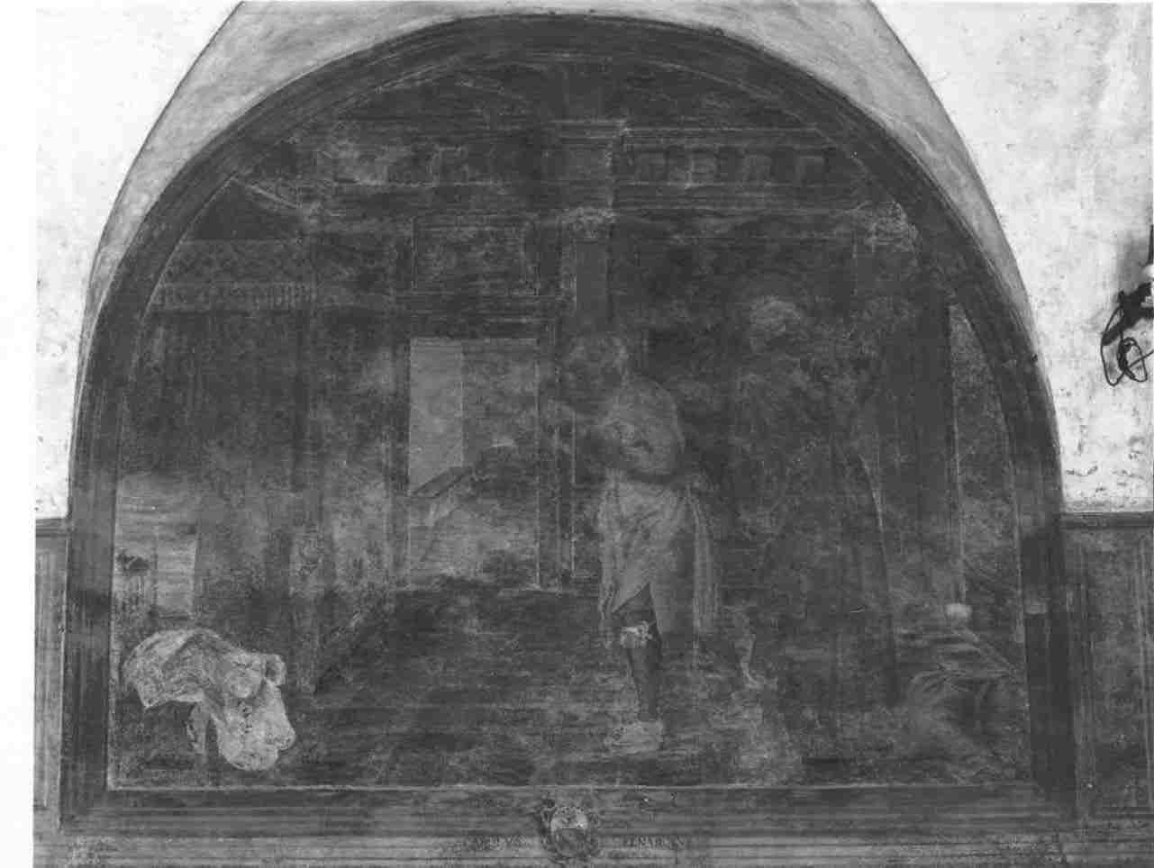 Tentazioni di San Bernardino da Siena (dipinto, opera isolata) di Gandino Antonio (inizio sec. XVII)