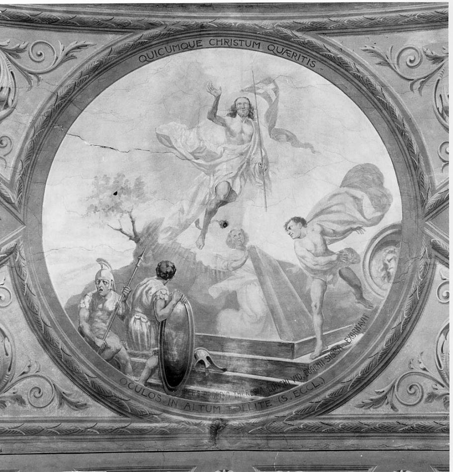 Resurrezione di Cristo (dipinto) di Pizzini Ettore da Udine (sec. XX)