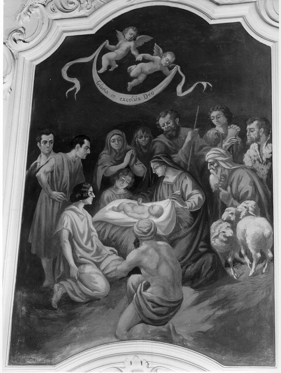 Adorazione dei pastori (dipinto) di Pizzini Ettore da Udine (sec. XX)