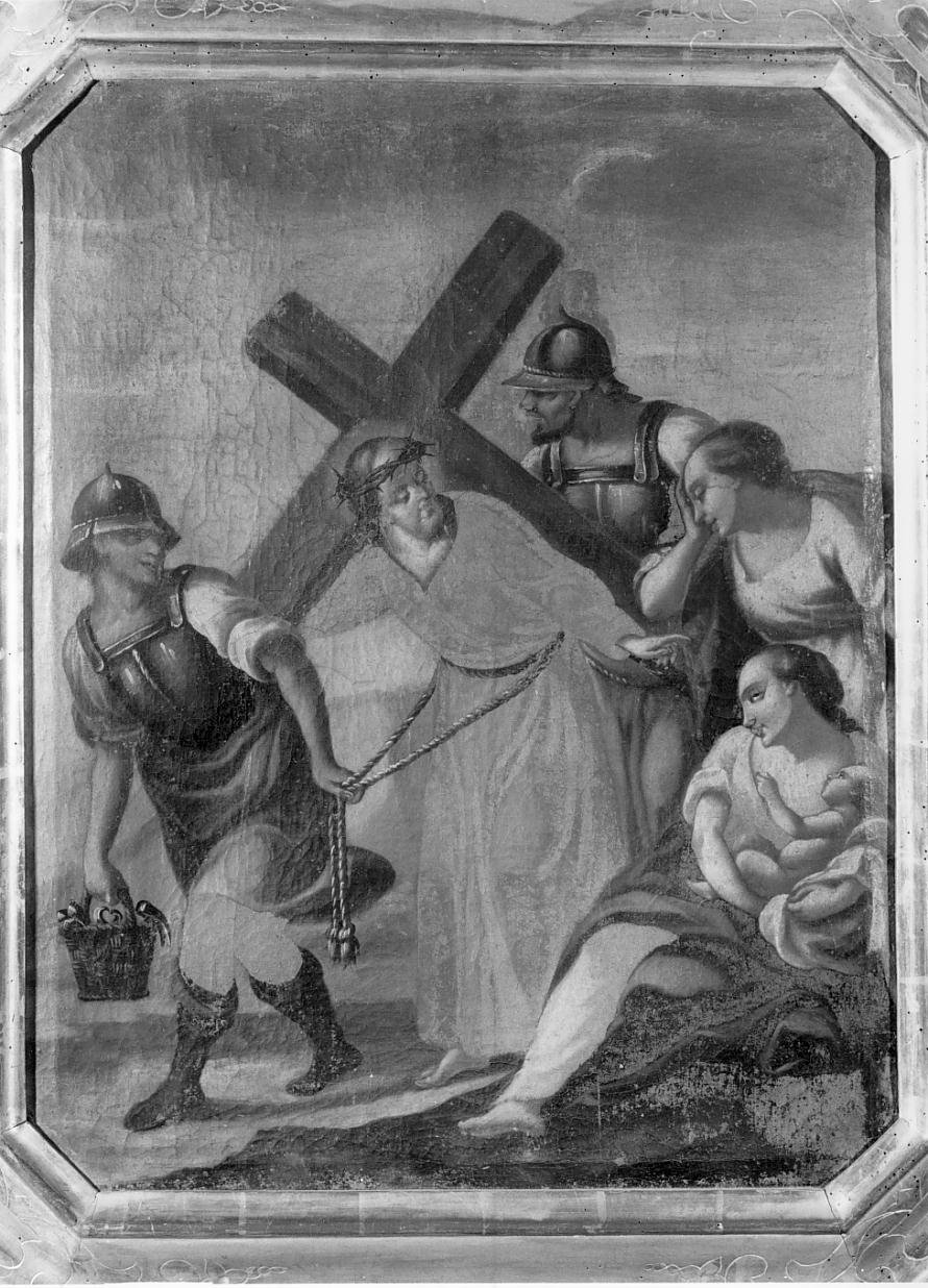 Stazione VIII: Gesu' consola le donne di Gerusalemme (dipinto, elemento d'insieme) - ambito mantovano (sec. XVIII)