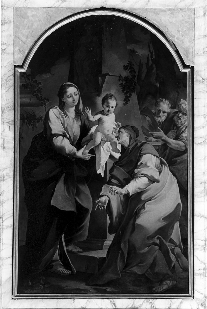 Madonna con Bambino e Santi (dipinto, elemento d'insieme) di Guerrini Giacomo (ultimo quarto sec. XVIII)
