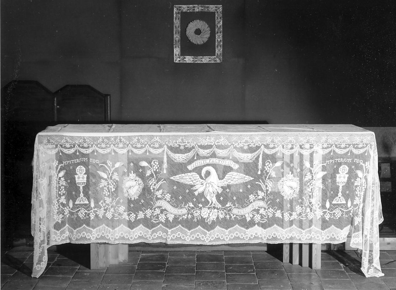 tovaglia d'altare, opera isolata - ambito lombardo (primo quarto sec. XX)