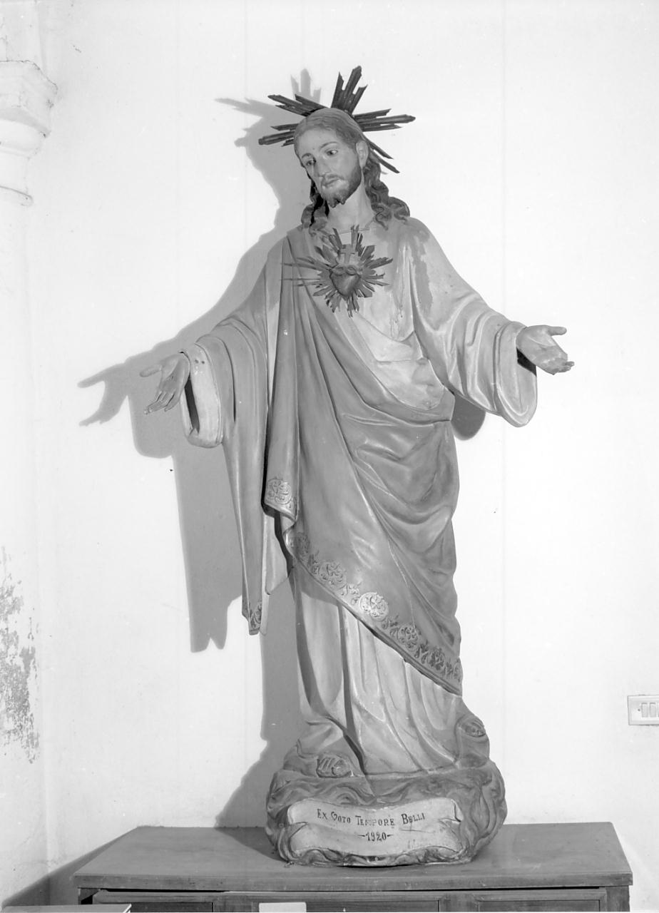 Sacro Cuore di Gesù (statua, opera isolata) - ambito lombardo (primo quarto sec. XX)