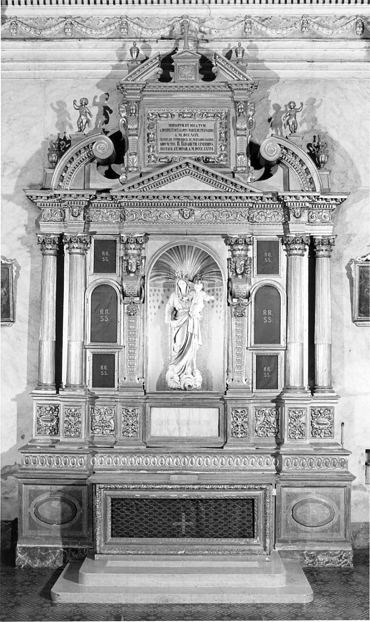 altare - a edicola, insieme - ambito cremonese (prima metà sec. XVII)
