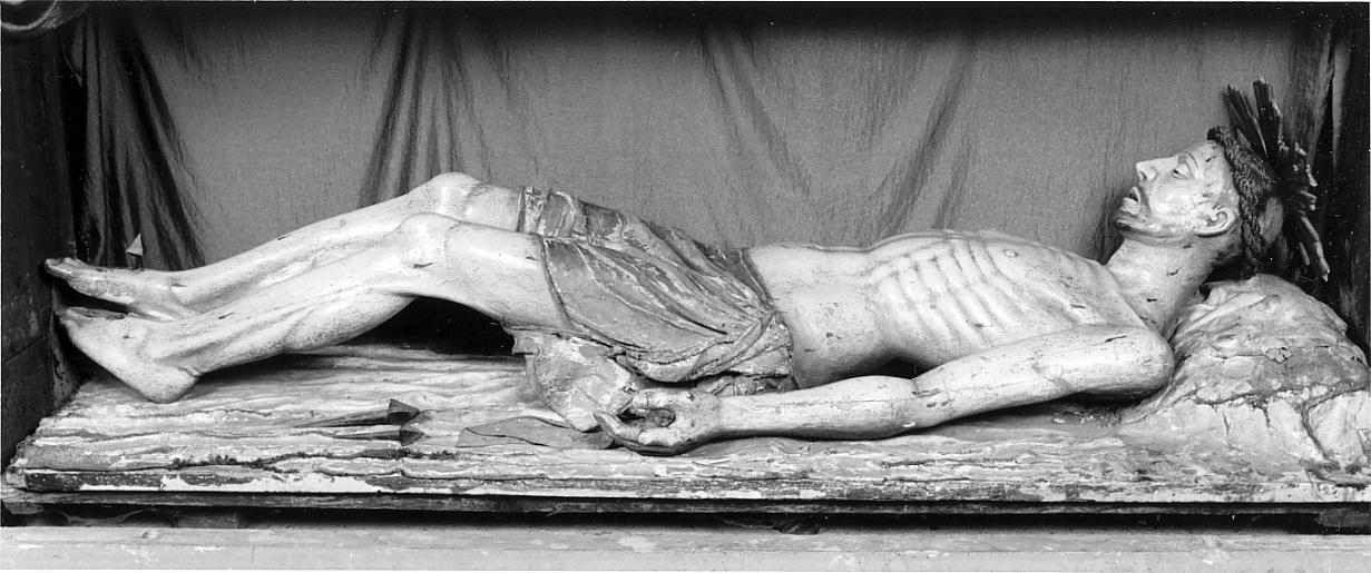Cristo morto (statua, elemento d'insieme) - ambito cremonese (seconda metà sec. XVII)