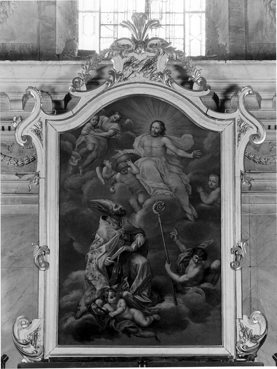 Cristo in gloria e Santi (dipinto, elemento d'insieme) - ambito cremonese (secondo quarto sec. XVIII)