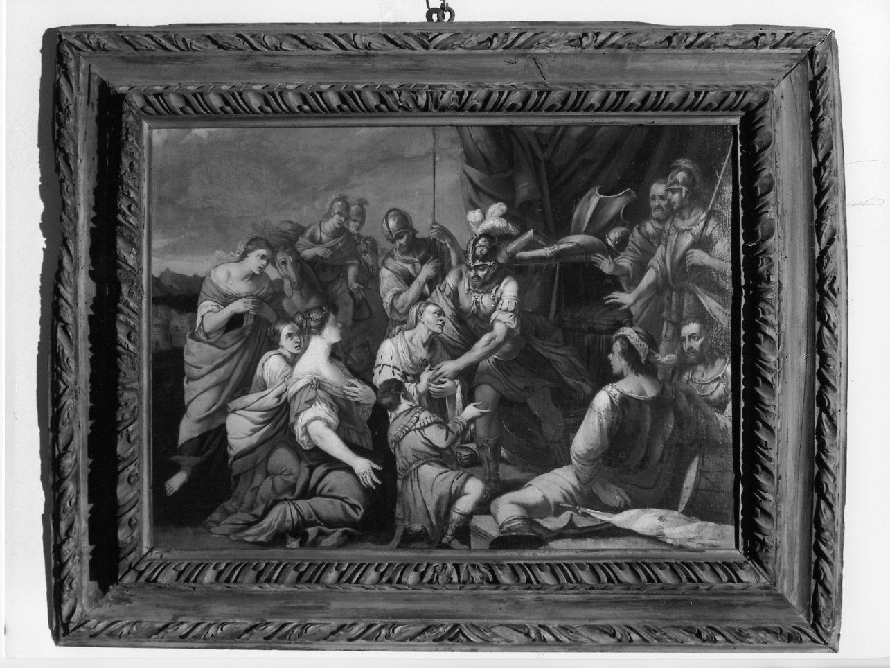 Implorazione della madre di Coriolano (dipinto, opera isolata) di Carpioni Giulio (bottega) (terzo quarto sec. XVII)