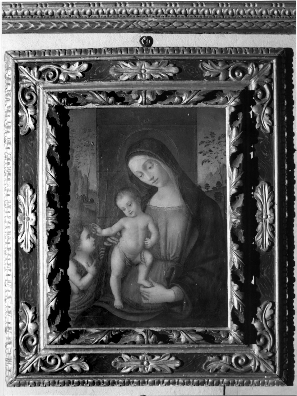 Madonna con Bambino e San Giovannino (dipinto, opera isolata) - ambito umbro (primo quarto sec. XVI)
