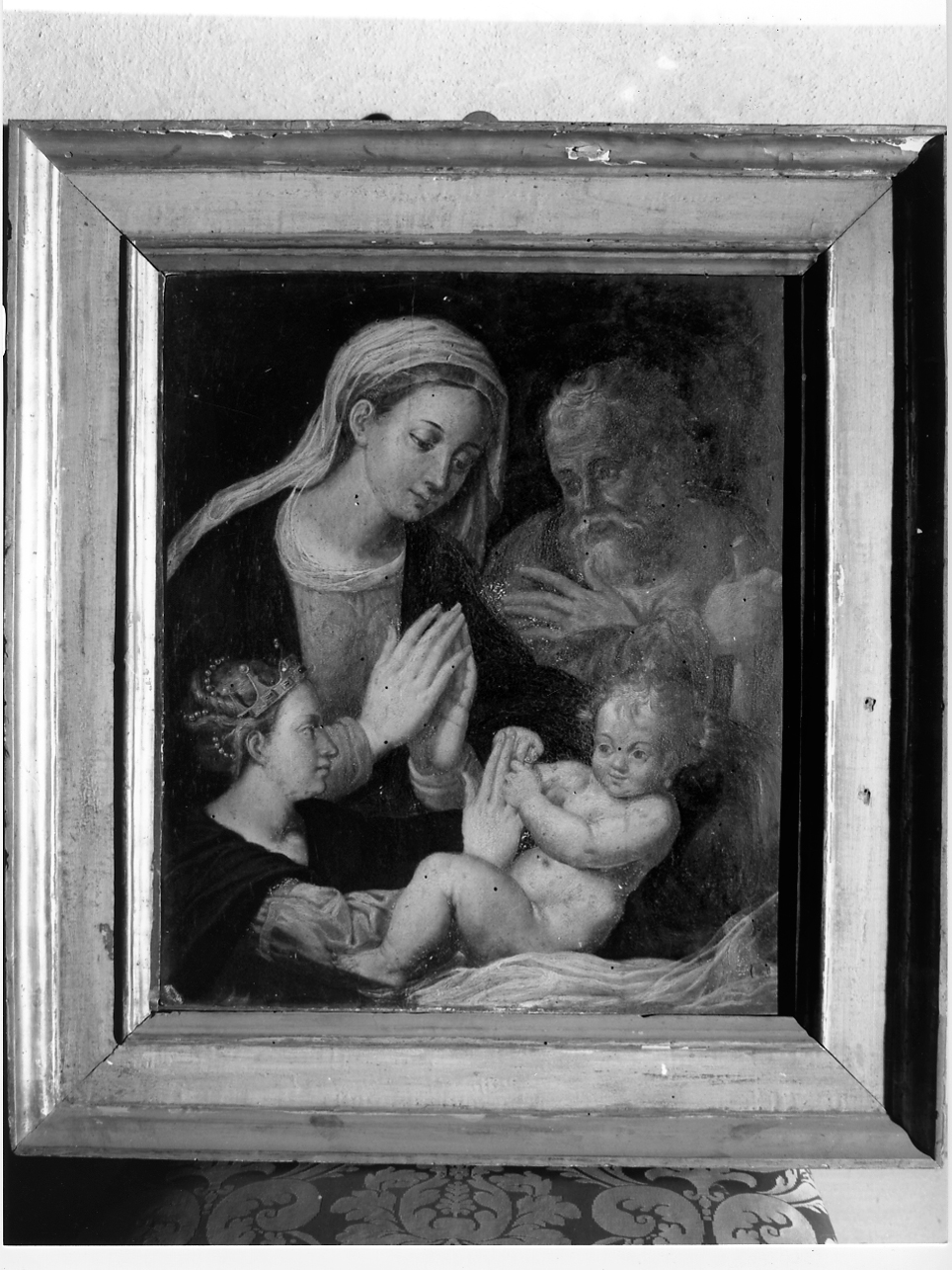 matrimonio mistico di Santa Caterina d'Alessandria (dipinto, opera isolata) - ambito emiliano (prima metà sec. XVII)