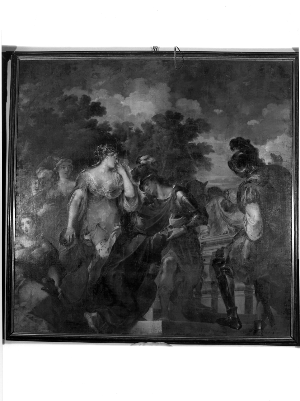 Alessandro Magno e la regina Sisigambi (dipinto, elemento d'insieme) di Bazzani Giuseppe (secondo quarto sec. XVIII)
