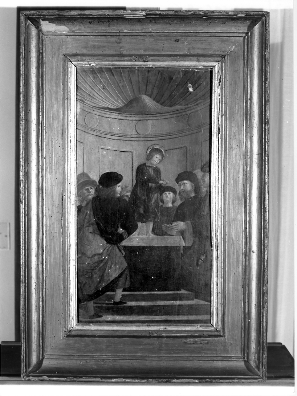 disputa di Gesù con i dottori nel tempio (dipinto, opera isolata) - ambito veneto (primo quarto sec. XVI)