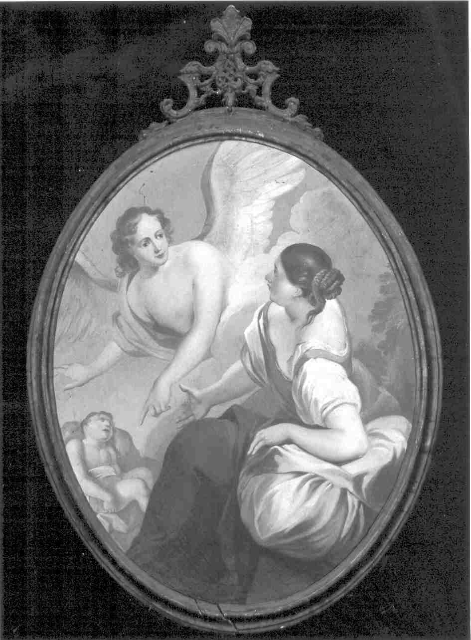 Agar e Ismaele nel deserto confortati dall'angelo (dipinto, opera isolata) - ambito veneto (metà sec. XVIII)