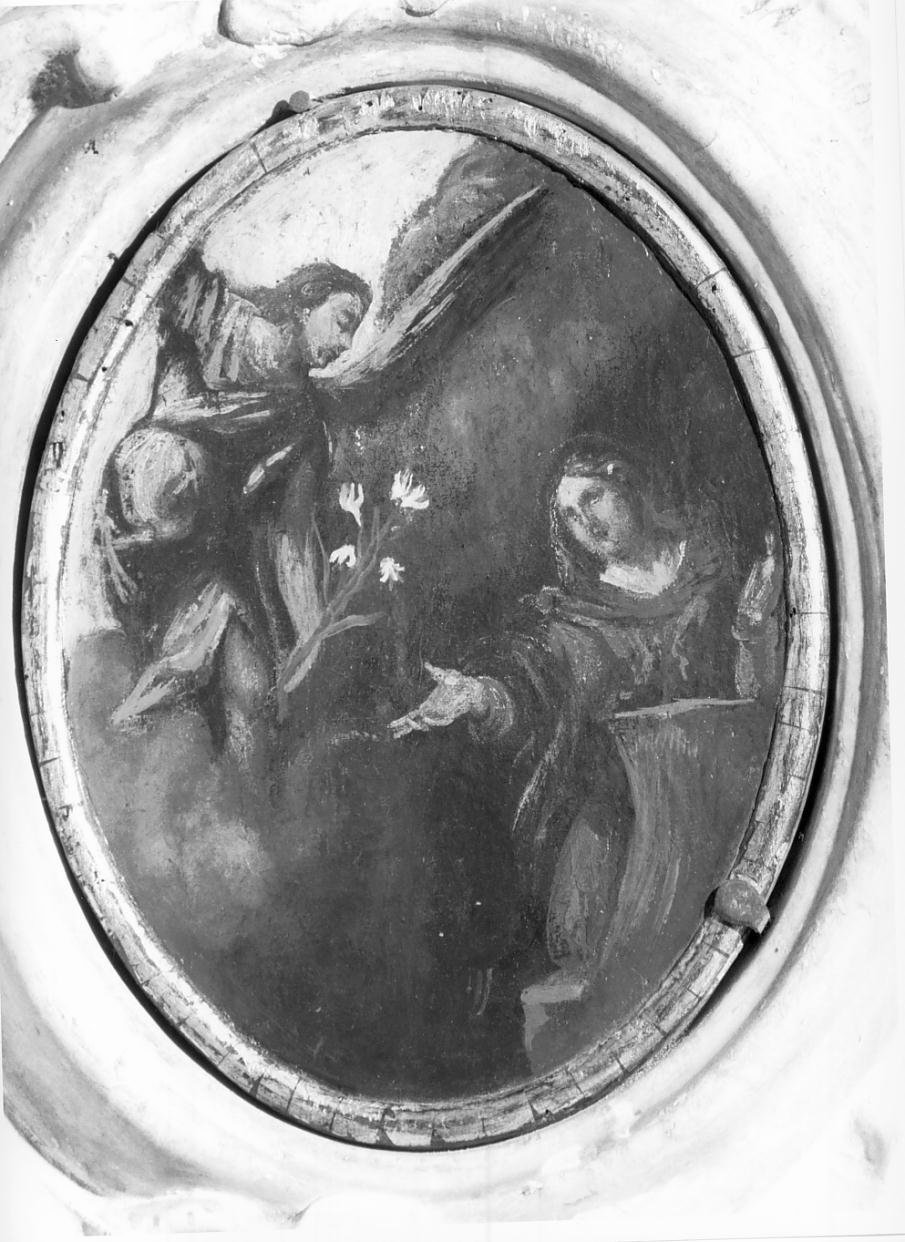 I mistero del gaudioso del rosario: Annunciazione (dipinto, elemento d'insieme) - ambito mantovano (sec. XVII)