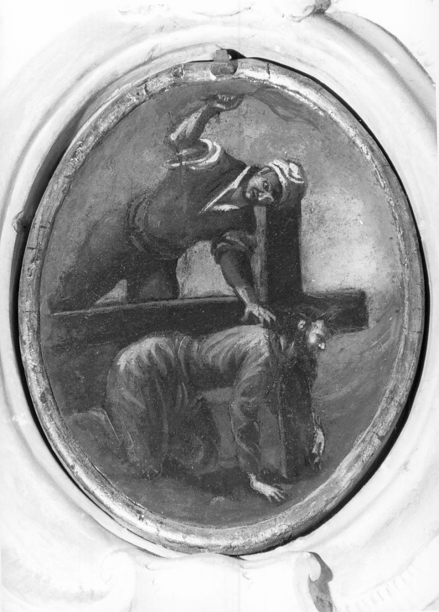 IV mistero doloroso del rosario: Cristo porta la croce (dipinto, elemento d'insieme) - ambito mantovano (sec. XVII)