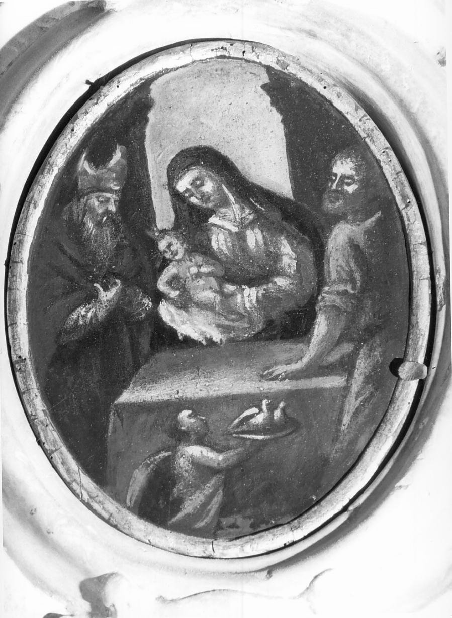 IV mistero gaudioso del rosario: Presentazione di Gesu' al tempio (dipinto, elemento d'insieme) - ambito mantovano (sec. XVII)