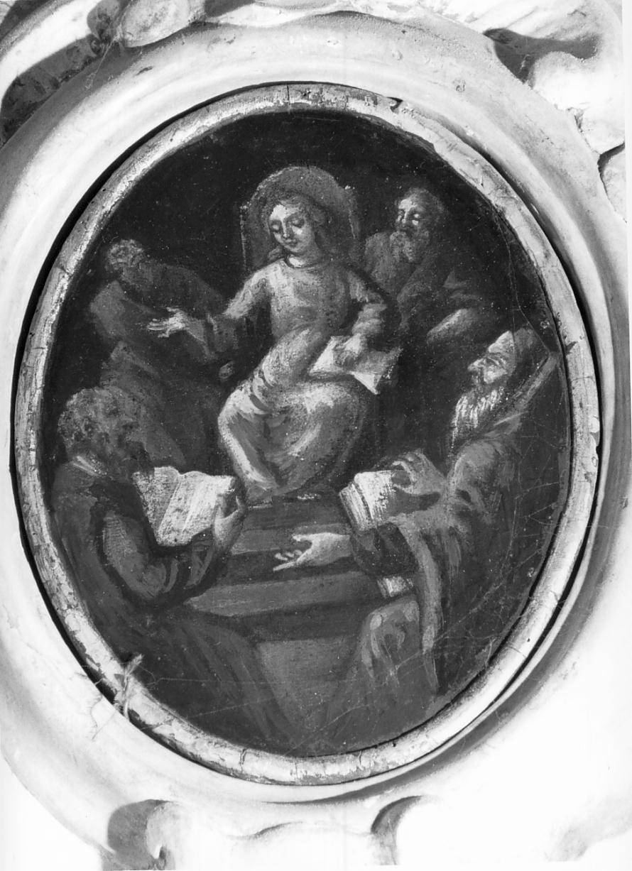 V mistero del rosario: Gesu' fra i dottori (dipinto, elemento d'insieme) - ambito mantovano (sec. XVII)