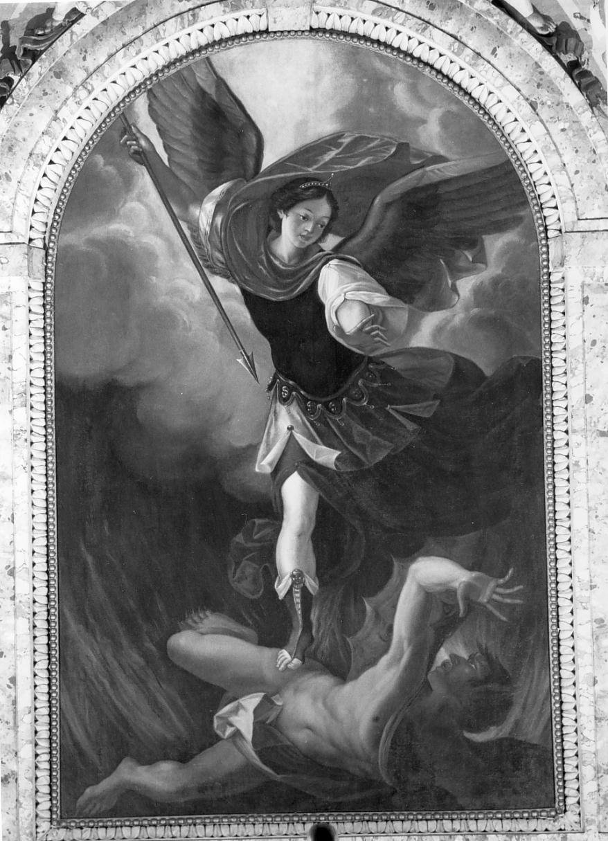 San Michele Arcangelo contro Satana (dipinto) di Niccolini Luigi (ultimo quarto sec. XVIII)