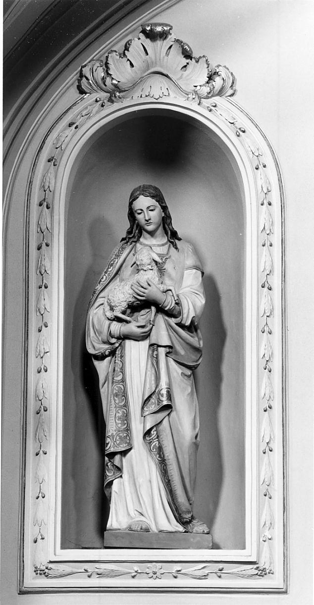Sant'Agnese (statua, opera isolata) - ambito lombardo (prima metà sec. XX)