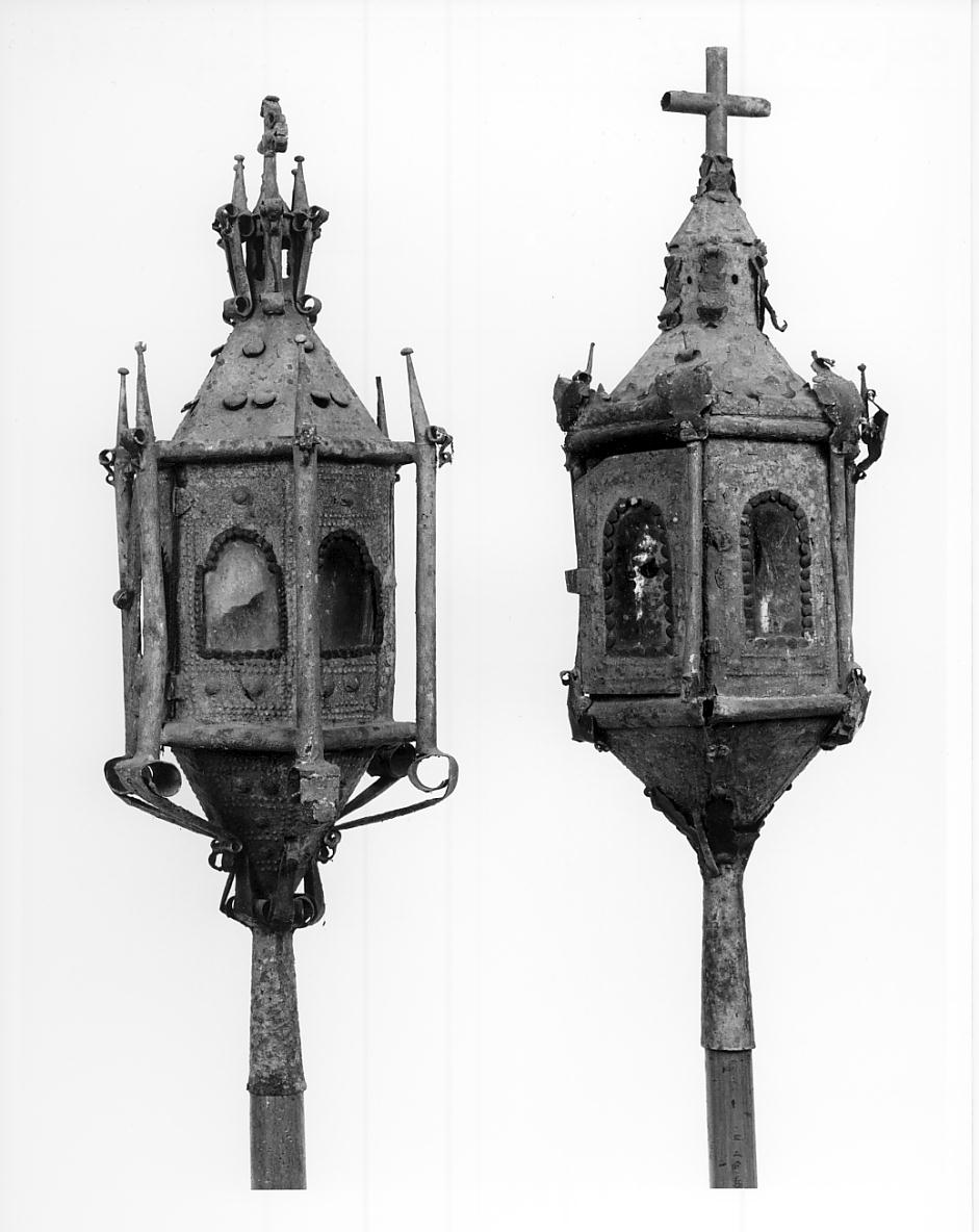 lanterna processionale, opera isolata - ambito lombardo (sec. XIX)