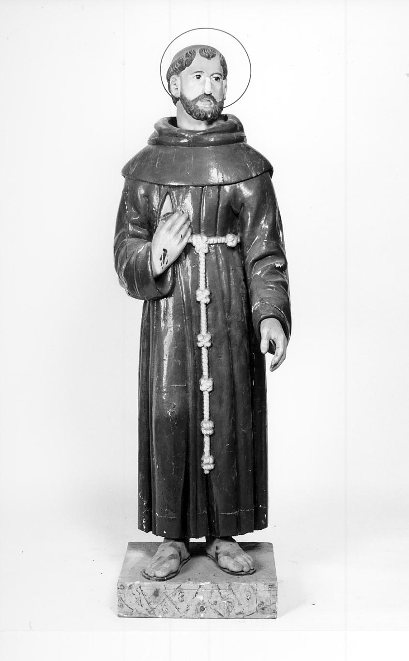 San Francesco d'Assisi (statua, opera isolata) - ambito altoatesino (seconda metà sec. XIX)