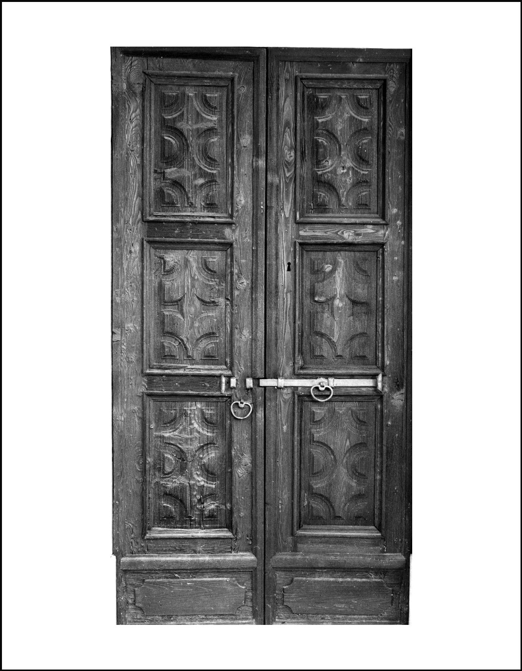 porta, elemento d'insieme - ambito lombardo (sec. XVIII)