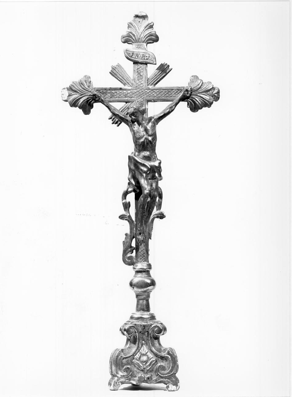 croce d'altare - ambito mantovano (prima metà, prima metà sec. XVIII, sec. XIX)