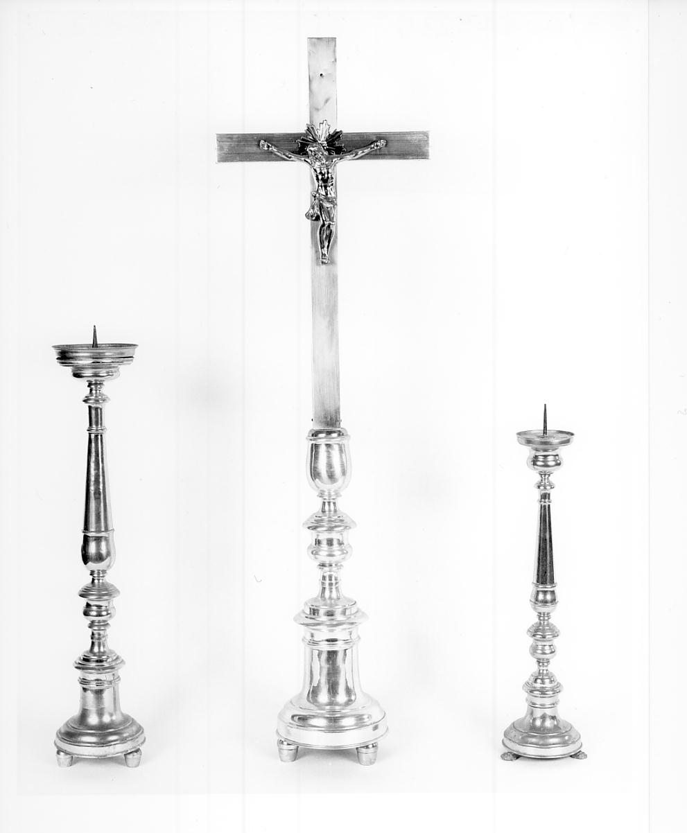 candeliere d'altare, serie - ambito lombardo (prima metà sec. XX)